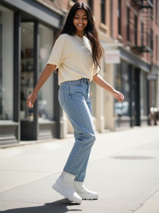 Puma Fenty Rihanna Chelsea Vanilla Ice Leather Platform Chunky Combat Boot SZ 7 - Picture 5 of 10